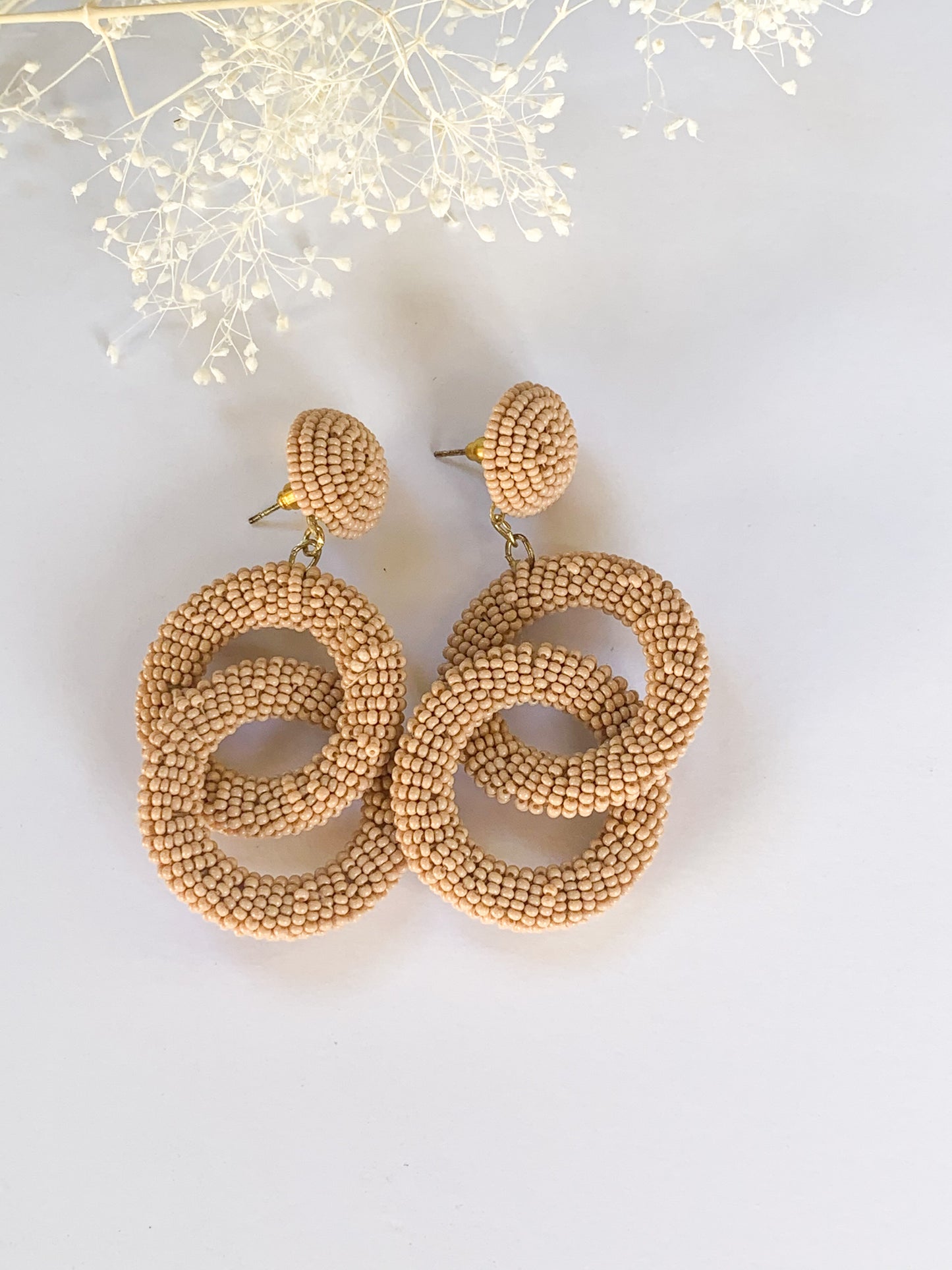 La Reina Drop Hoop Earrings