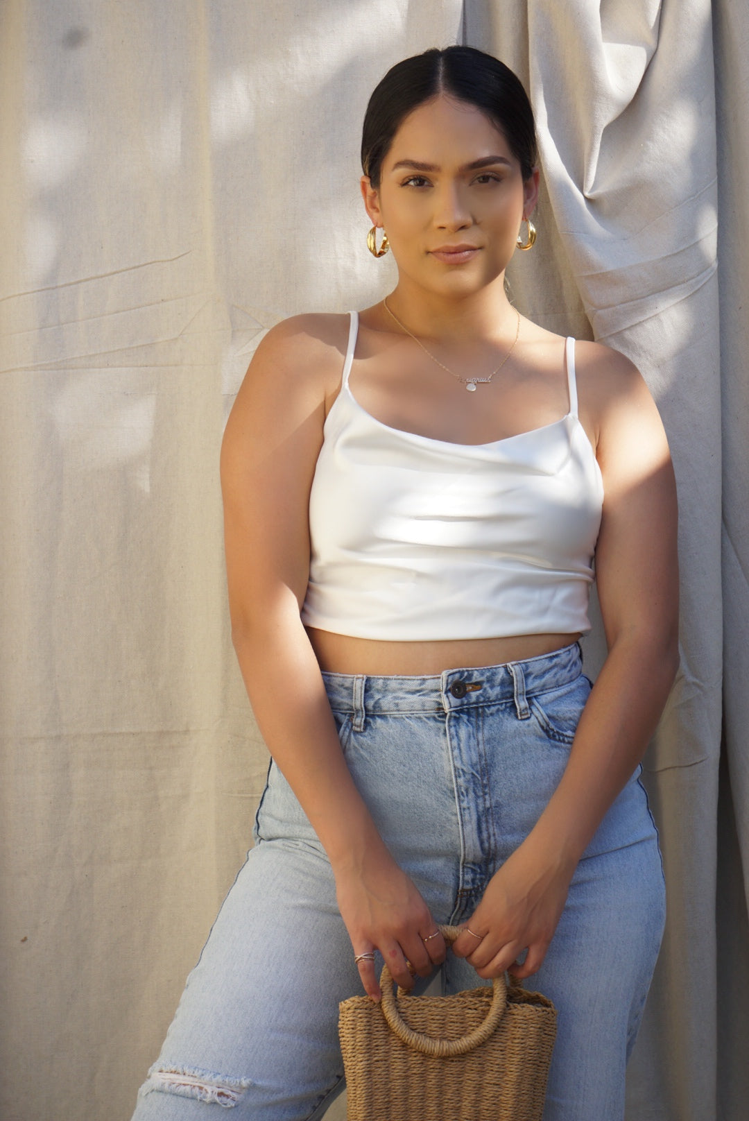 Sophia Bandana Top : Angel White Color